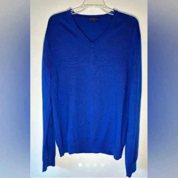 Express extra fine merino wool sweater Men's. Blue. Size Medium - Picture 1 of 6